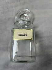 Antique Apothecary Drugstore General Country Store Grape Candy Jar w/ Lid  picture