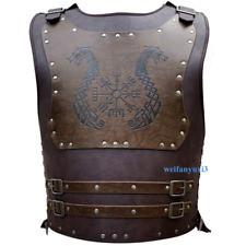 Medieval Adjustable Viking Warrior Armor Embossed Larp Outfit Halloween Cos Vest picture