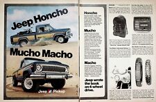 1976 Jeep Honcho Pickup Truck - 2-Page Vintage Automobile Ad picture