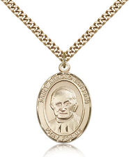 Saint Arnold Janssen Medal For Men - Gold Filled Necklace On 24 Chain - 30 D... picture