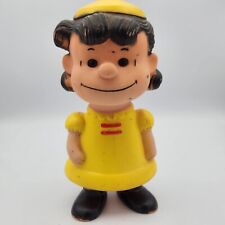 1958 Vinyl United Feature Syndicate Toy PEANUTS LUCY Yellow Dress with Hat 9