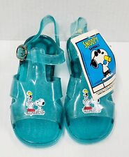 Vintage Snoopy Sandals Youth sz 11 Peanuts Woodstock Footwear 1960s NOS w/Tag picture