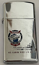 VINTAGE VULCAN GENUINE JAPAN LIGHTER MILITARY USS CLARION RIVER picture
