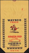 Vintage bag WAYNCO SCRATCH FEED indian horse Eason Milling Bests North Carolina picture