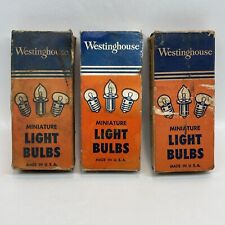 Vtg Westinghouse Miniature Lamps Bulbs Lantern #27 4.9V 10 Pack Lot of 3 picture