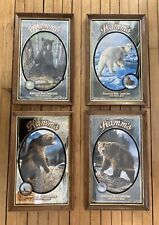 🐻 Vtg Complete Set Of 4 Hamm’s Mirror Beer Signs Glass 1992 & 1993 Pabsts Bar picture