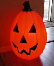 Vintage Halloween Jack o Lantern Light Up Blow Mold Large Pumpkin 24” Orange picture