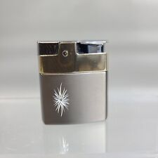 Ronson Lighter Mini Rover Fashion Etched Starburst Gold Trim Hong Kong picture
