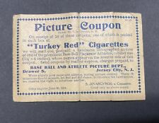 1911 Turkey Red t3 Picture Card Exchange Slip Antique Baseball  (PC2) picture