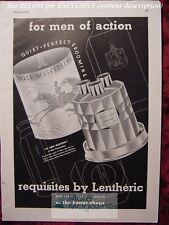 Lentheric Colognes Three Musketeers After Shave 1940 ad WWII Era picture