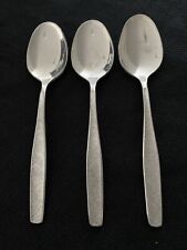 Rogers Cutlery IS USA MODERN LIVING Satin Stainless Set Of 3 Teaspoons 5 7/8” picture