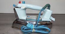Vintage GE General Electric Perm Press Iron Surge of Steam ~ WORKS ~ RARE BLUE picture
