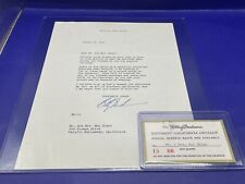 Billy Graham Mel Blanc Personal Invitation Letter w/TICKET RESERVE  SEATS 1963 picture