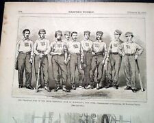 Rare BASEBALL Union of Morrisania Champions Team PRINT 1867 Harper's Newspaper picture