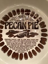 Vintage Royal China, Country Harvest, 11 Inch, Pie Plate, With Pecan Recipe.. picture
