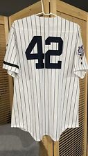 (Medium) Mariano Rivera #42 NY Yankees Home Jersey With 1999 World Series Patch picture