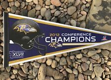 Baltimore Ravens 2012 Conference Championship Pennant. Good Condition  picture