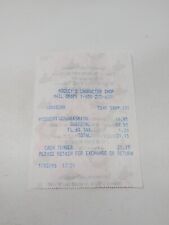 Walt Disney World Mickey's Character Shop Store Receipt Vintage 90s Silversmith picture