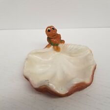 Vintage 1970s Turtle w/ Sea Shell Ashtray, Beach House Decor, Man Cave picture