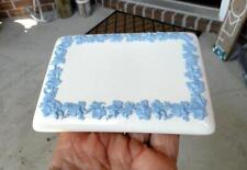 White WEDGWOOD QUEENSWARE Blue Grapevine Dish Trinket Box LID ONLY picture