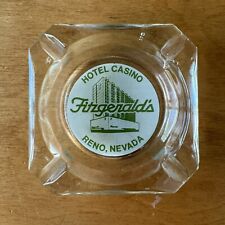 ~Vintage FITZGERALD’S Hotel CASINO~Las VEGAS~Advertising Glass ASHTRAY~ACL~Poker picture