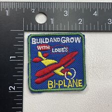 Lowe’s Build & Grow BI-PLANE Aircraft Airplane Patch 20U6 picture