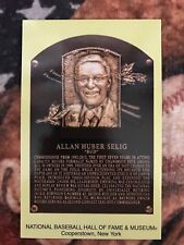 Bud Selig Postcard- Baseball Hall of Fame Induction Plaque - Cooperstown Photo picture