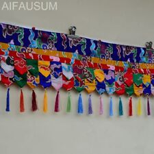 300cm Printed tassel Tibetan buddhism Wall curtain Five colors Buddha Mantle picture