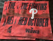Pair Of Philadelphia Phillies Fightin Phil Baseball Post Season Fan Rally Towel picture
