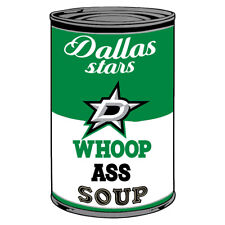 Dallas Stars Can Of Whoop A** Vinyl Decal / Sticker 10 sizes Tracking picture