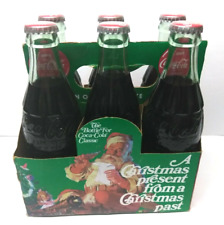 Pat’d Dec 25, 1923 Coke Bottles 6-Pack Santa Claus Container Coca Cola Topeka KS picture