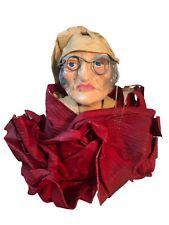 vtg Silvestry Paper Mache Christmas Decor A Christmas Carol Scrooge Ornament  picture