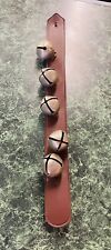 Vintage Leather 5 Jingle Sleigh Bells 17 1/2” picture