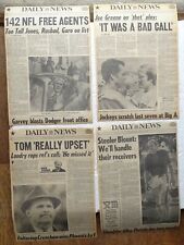  Four Jan. 1979  N.Y. Daily News Back Pages BRADSHAW SBXIII Tom Landry STAUBACH picture