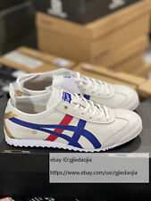 Onitsuka Tiger MEXICO 66 D507L-0152 White/Blue Gold Unisex Classic Sneakers New picture