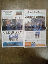 2024 NFL Draft Detroit Shines Eminem Caleb Williams Detroit Free Press Newspaper picture