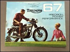 1967 Triumph Motorcycle Bike Sales Brochure Catalog - Trophy Daytona Bonneville picture