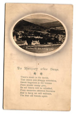 Postcard c.1900 Scotland Ross Strathpeffer Spa Looking West Birdseye view RPPC picture