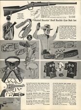 1960 PAPER AD 3 PG Mattel Shootin' Shell Holster Rifle Fanner 50 Palomino Pal  picture