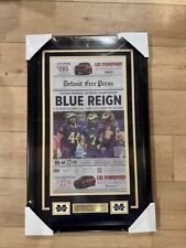 Michigan Wolverines 2024 CFP Detroit Free Press Frontpage Newspaper Framed picture