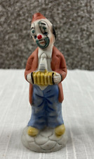 Clown Figurine Playing Accordian 5.25
