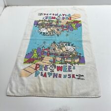 Vintage Pee Wee's Playhouse Beach Paul Reubens Collectible Towel Made In USA picture