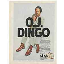 Mens Apparel 1979 Print Ad Dingo Boots O. J. Simpson 3 Legs  8x11 picture