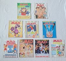 Mad Magazine Lot of  9 From 1988 and 1989 - FREE Bag & Board for each cover picture
