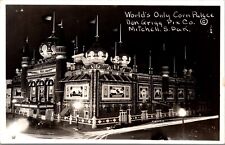 Five Real Photo Postcards World's Only Corn Palace Mitchell, South Dakota~138306 picture