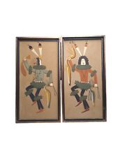 Navajo Kachina Clown Sand Paintings~ Set of 2~Native American Art~Story & Signed picture