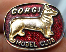 THE CORGI MODEL CLUB vintage 1960s metal enamel members pin BADGE picture