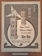 Antique Kitchen Decor - National Biscuit Co. Zu Zu Ginger Snaps - 1905 LARGE AD picture