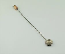 Handmade Brazilian 1909 Silver Coin Iced Tea Mint Julep Twisted Spoon Stir (OJ) picture
