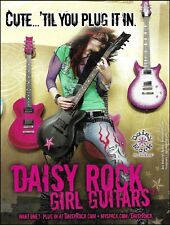  Daisy Rock Girl Guitars 2006 ad 8 x 11 pink black guitar advertisement print picture